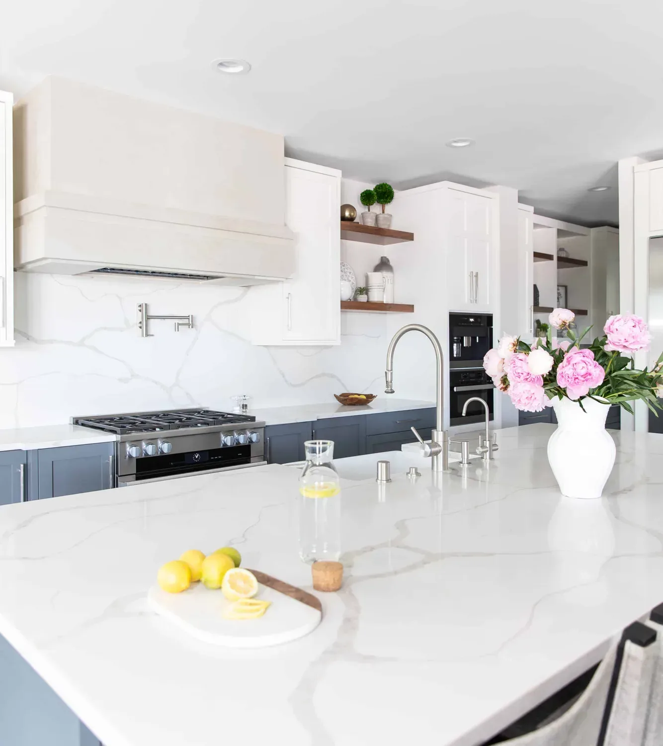 two tone kitchen