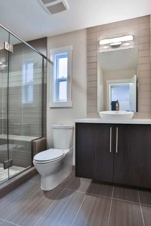 Above the mirror bathroom vanity light