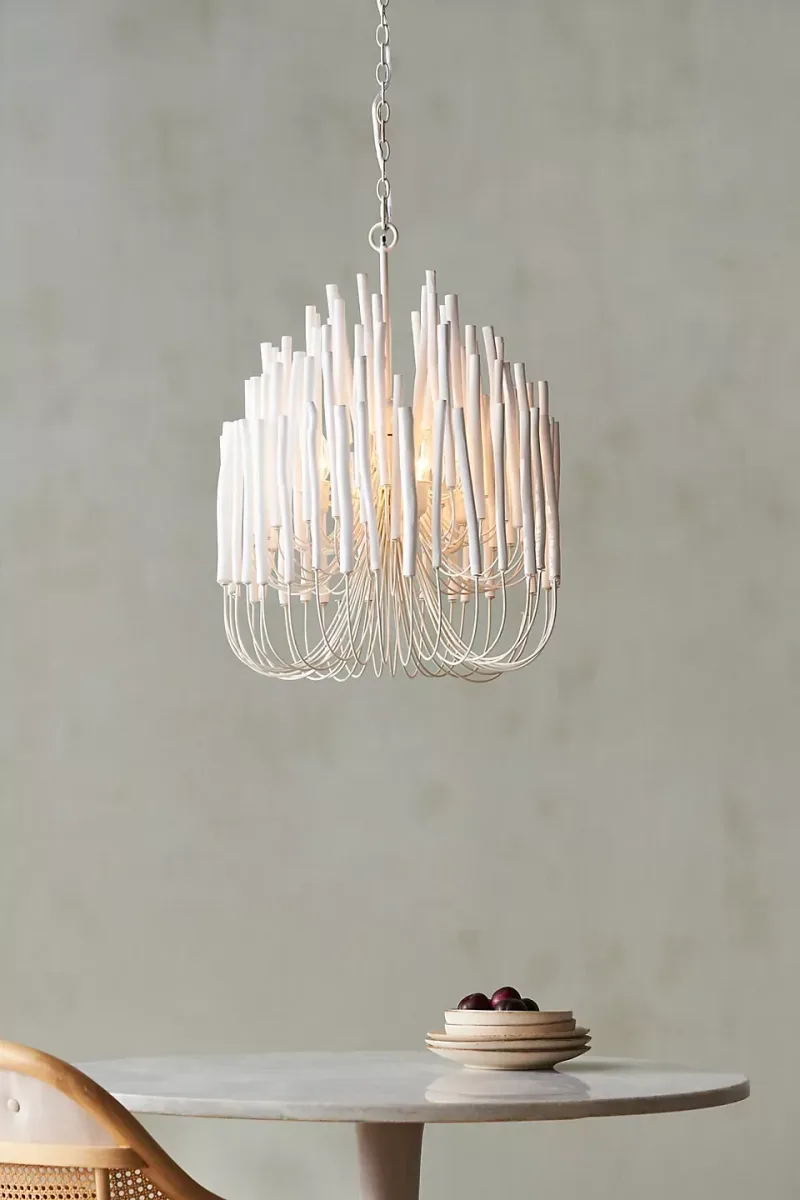 white finish light fixtures