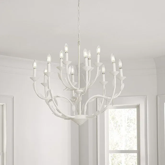 white finish light fixtures