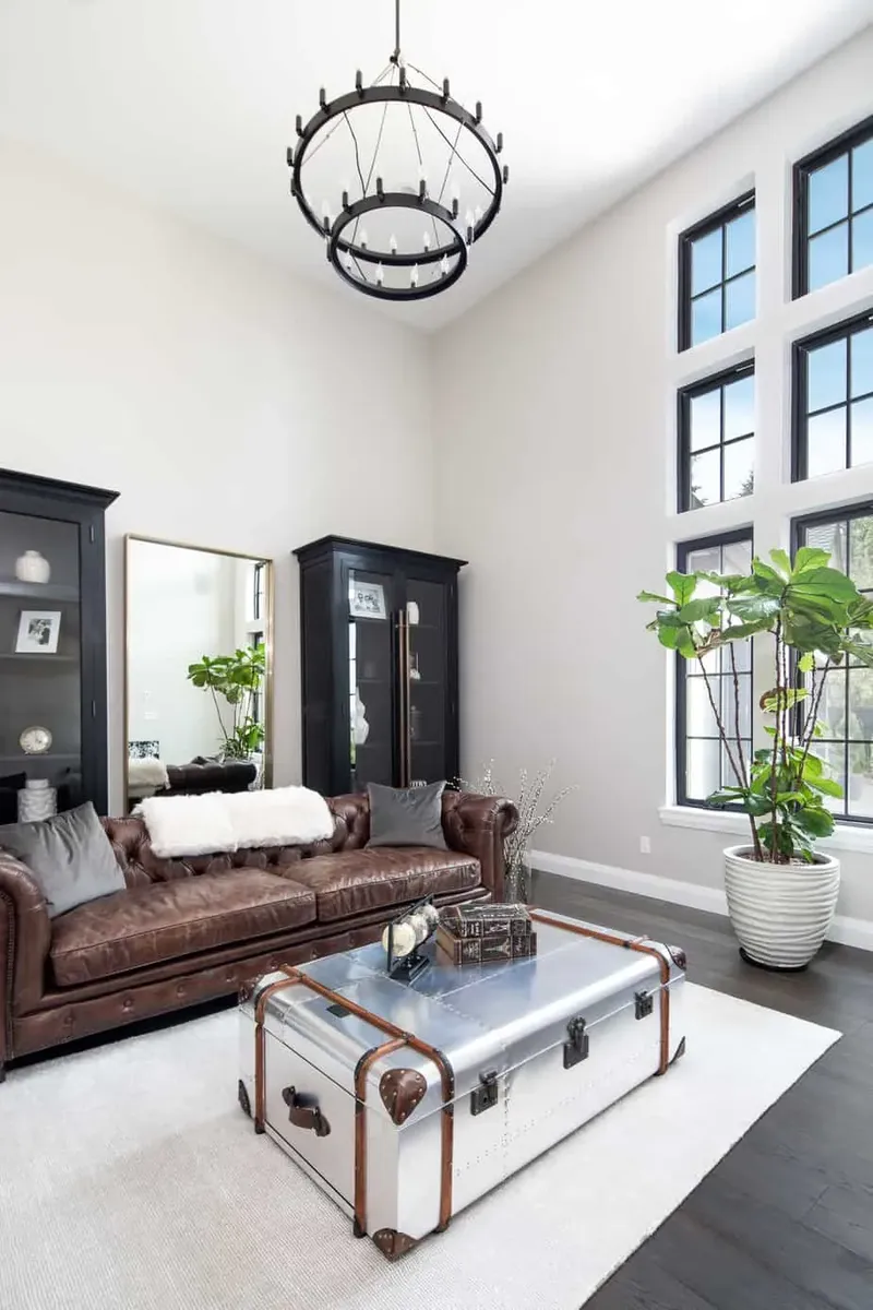 restoration hardware sitting area