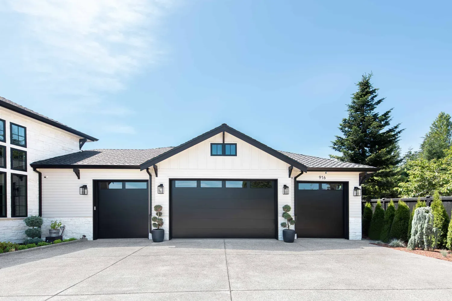modern farmhouse garage