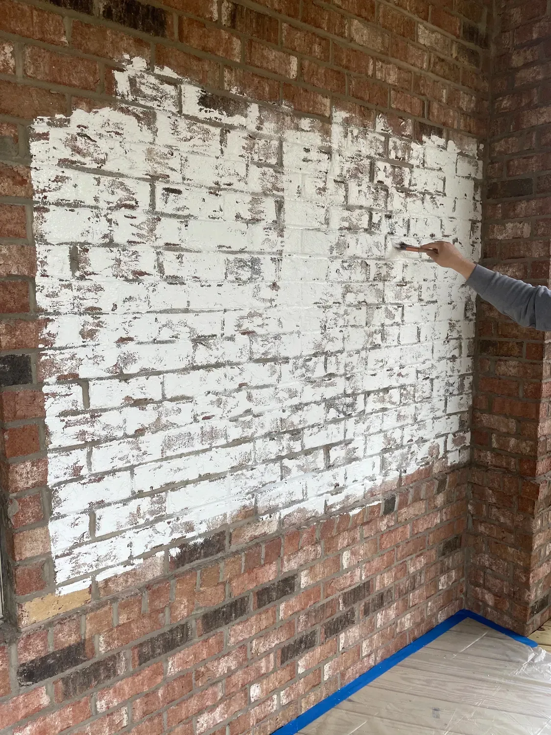how to paint brick