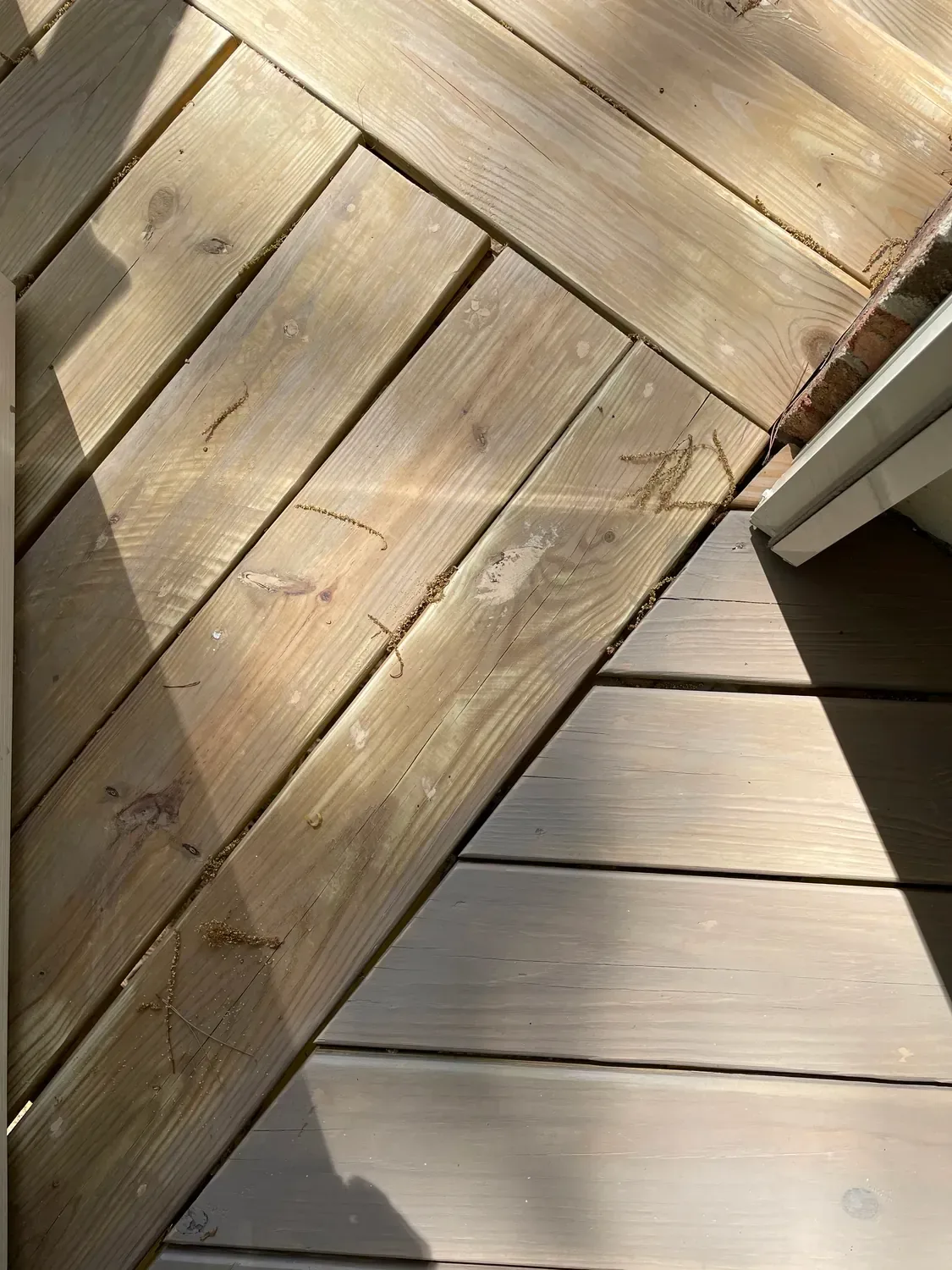 stained wood before and after 