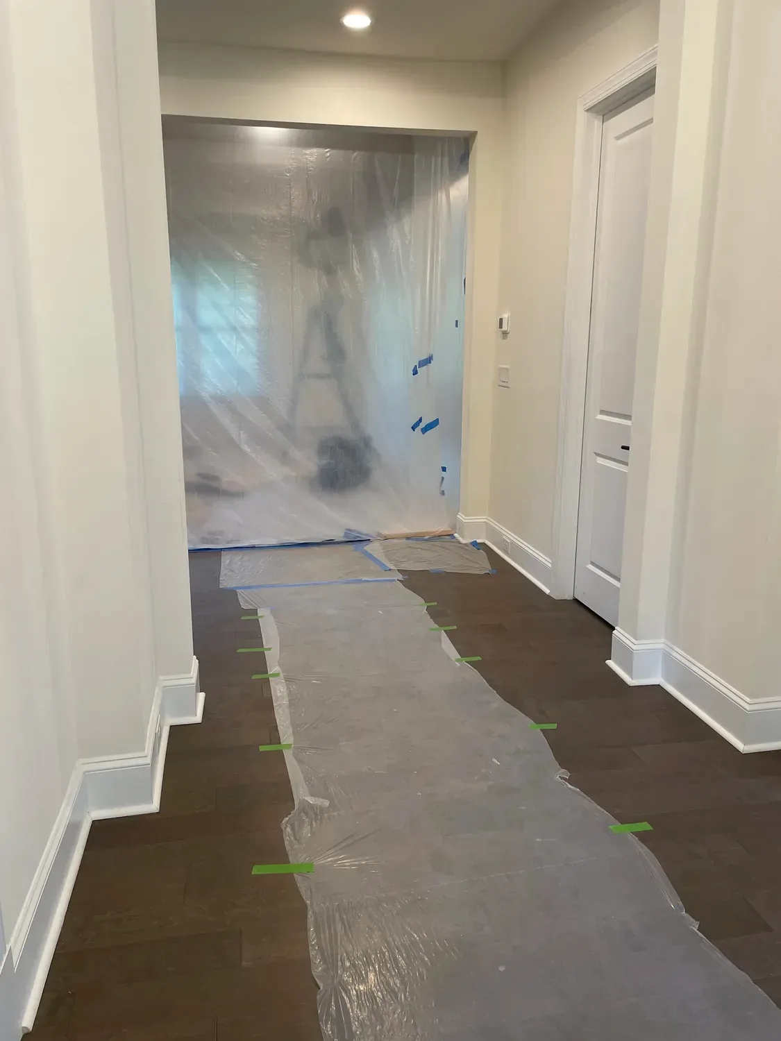 work process of removing the coffered ceiling