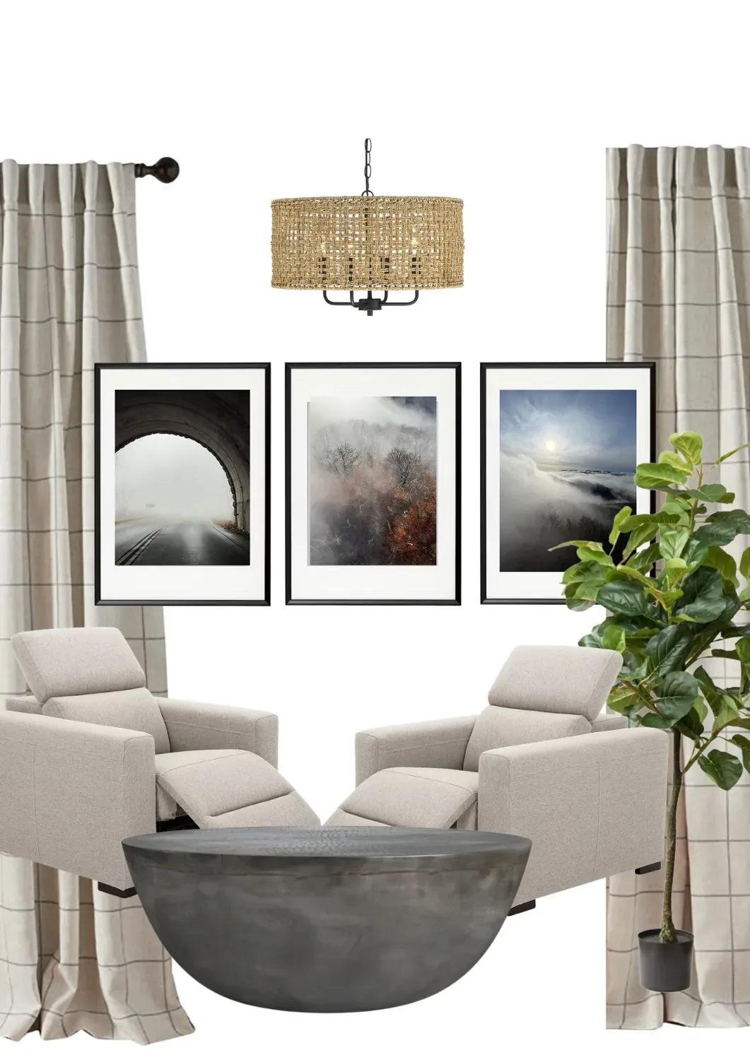 mood board for interior design