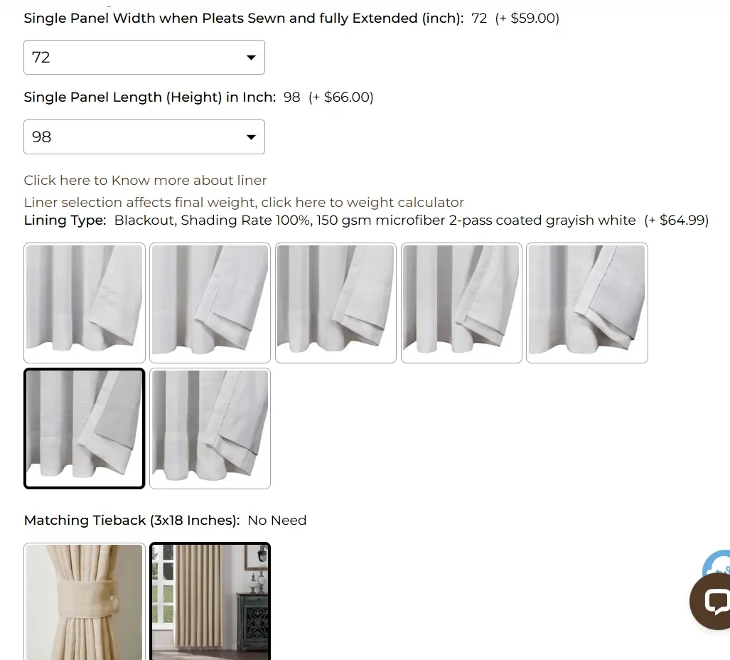 how to order curtains from twopages