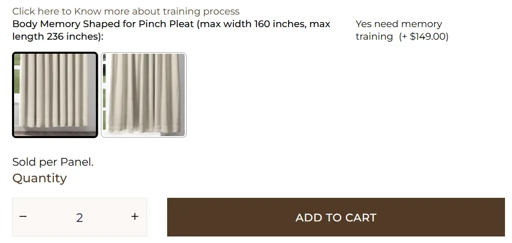 how to order curtains from twopages