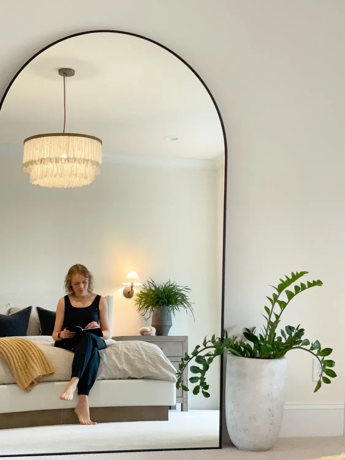 arched mirror bedroom