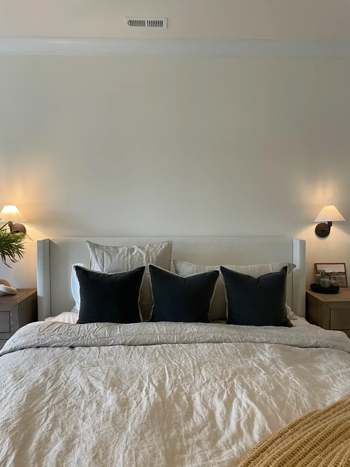 lined bedding layered bed