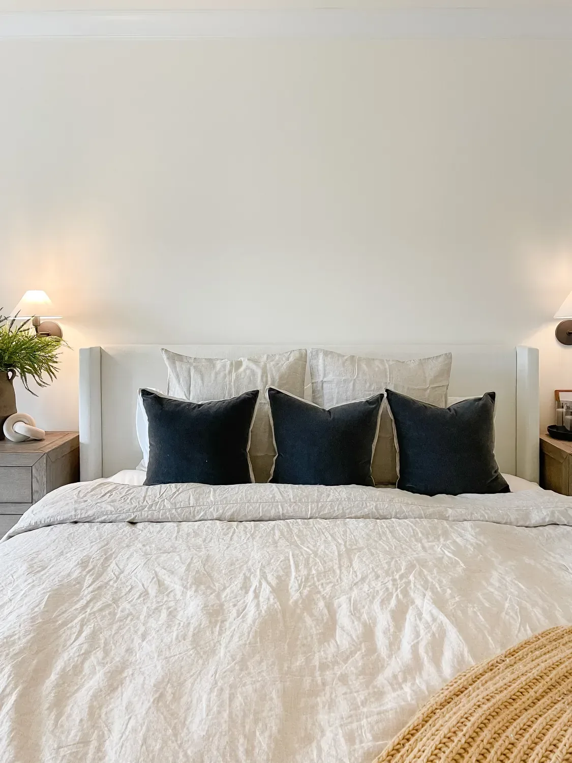 euro shams linen bedding
