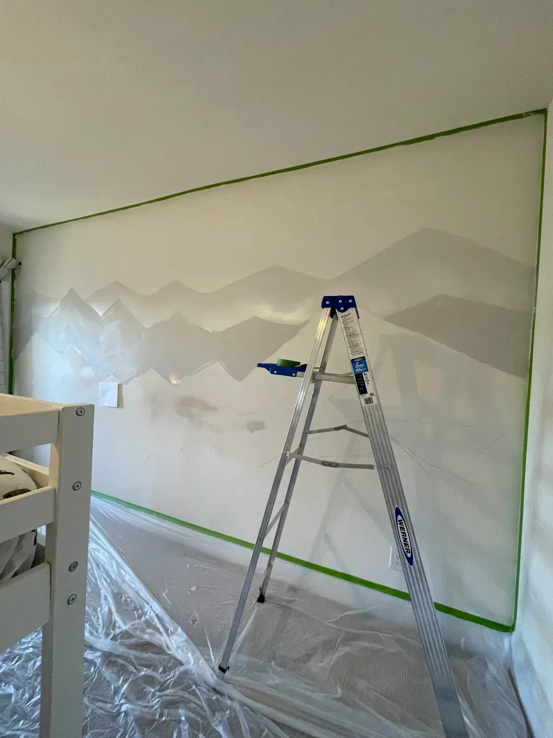 mountain mural tutorial