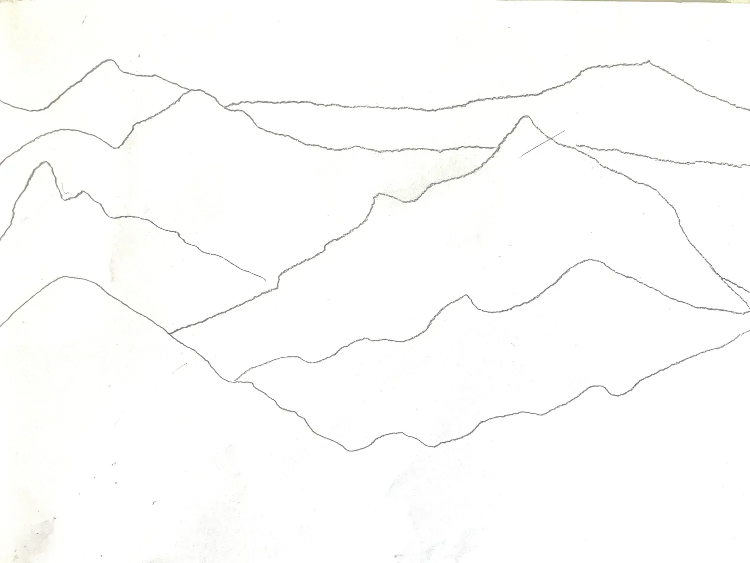 mountain mural sketch