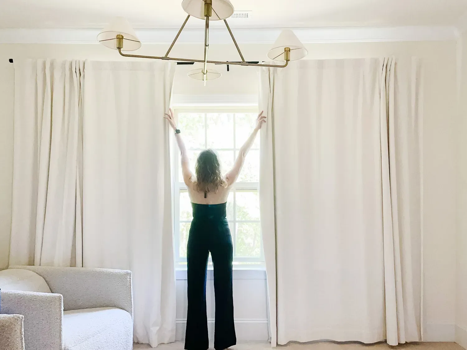 ivory blackout curtains from pottery barn