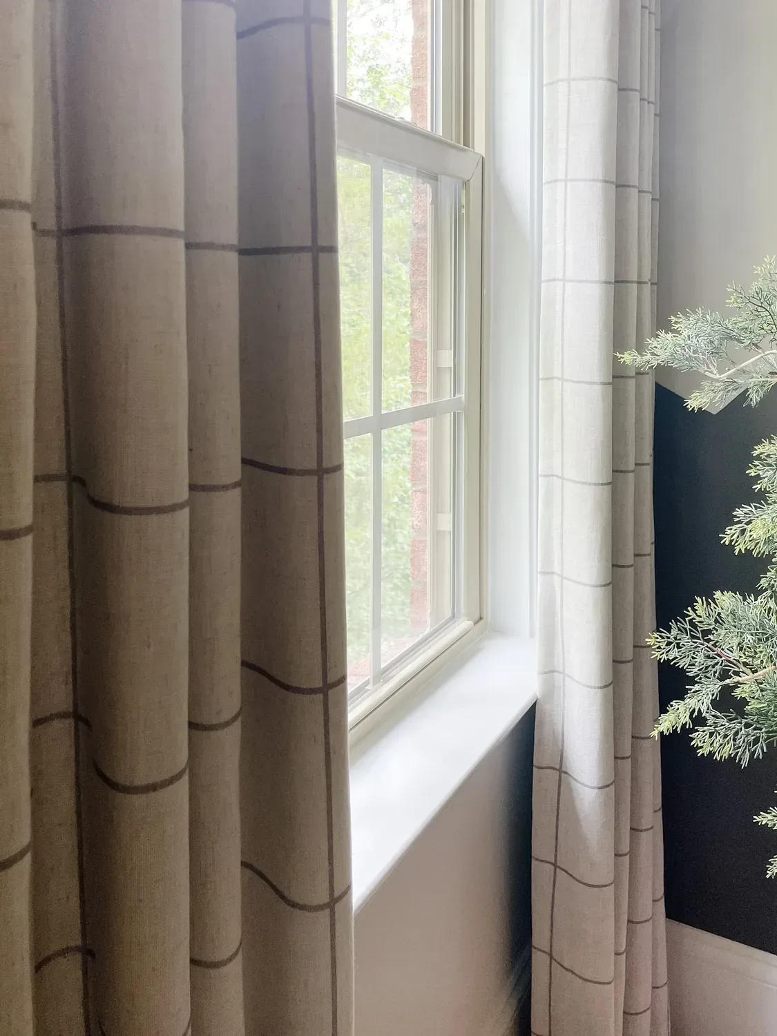checkered curtains from amazon