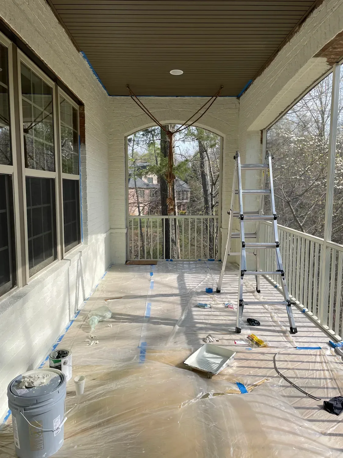 how to paint brick house