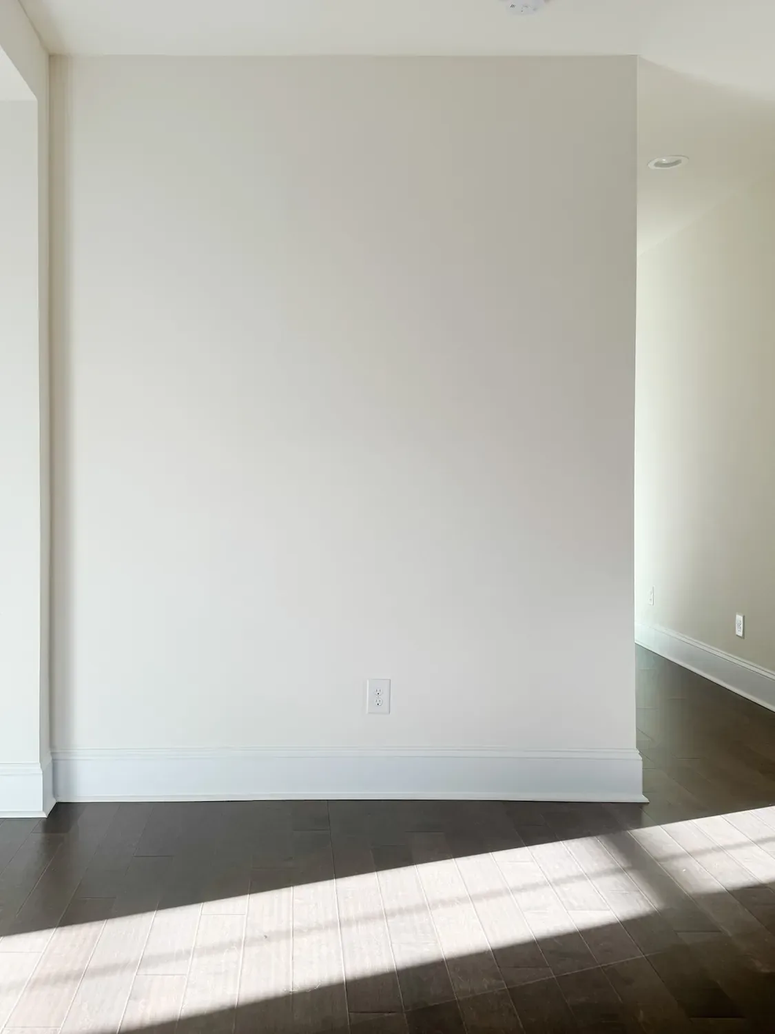 empty hallway wall