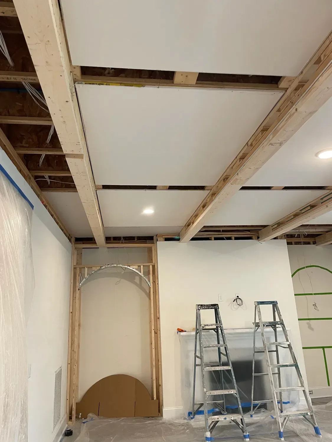 building out the arches
