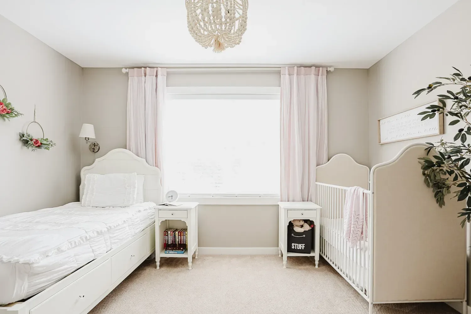 restoration hardware inspired girls bedroom