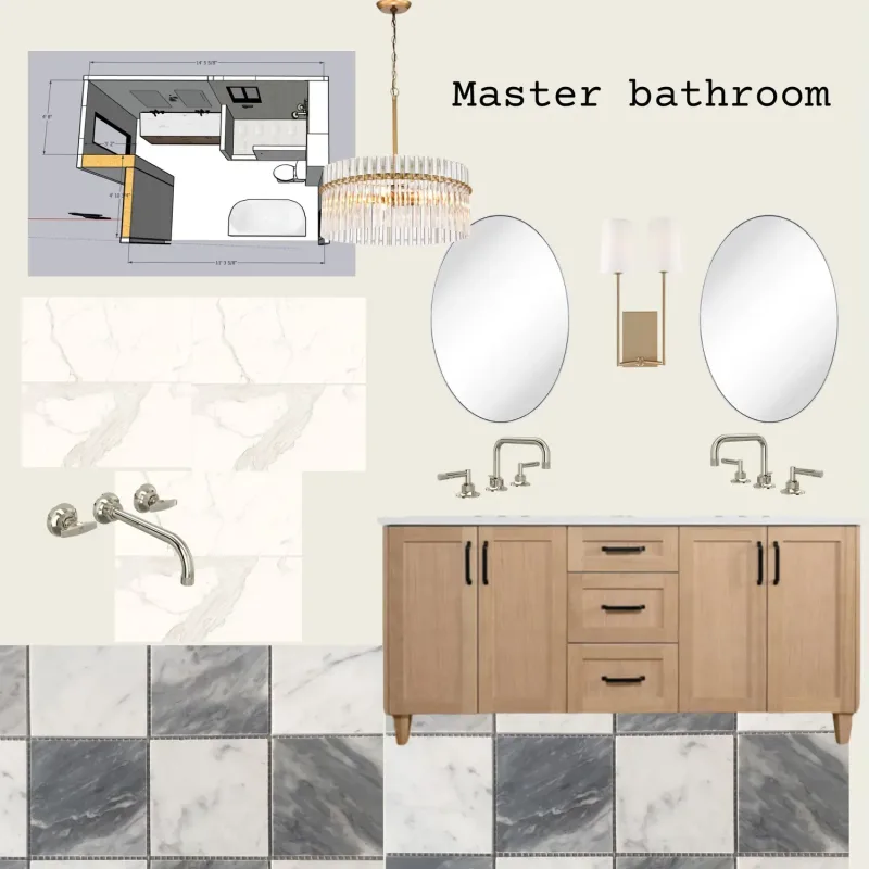 mood board for interior design