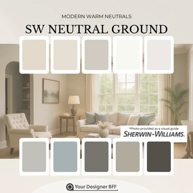 Neutral Ground SW 7568 whole-home paint palette