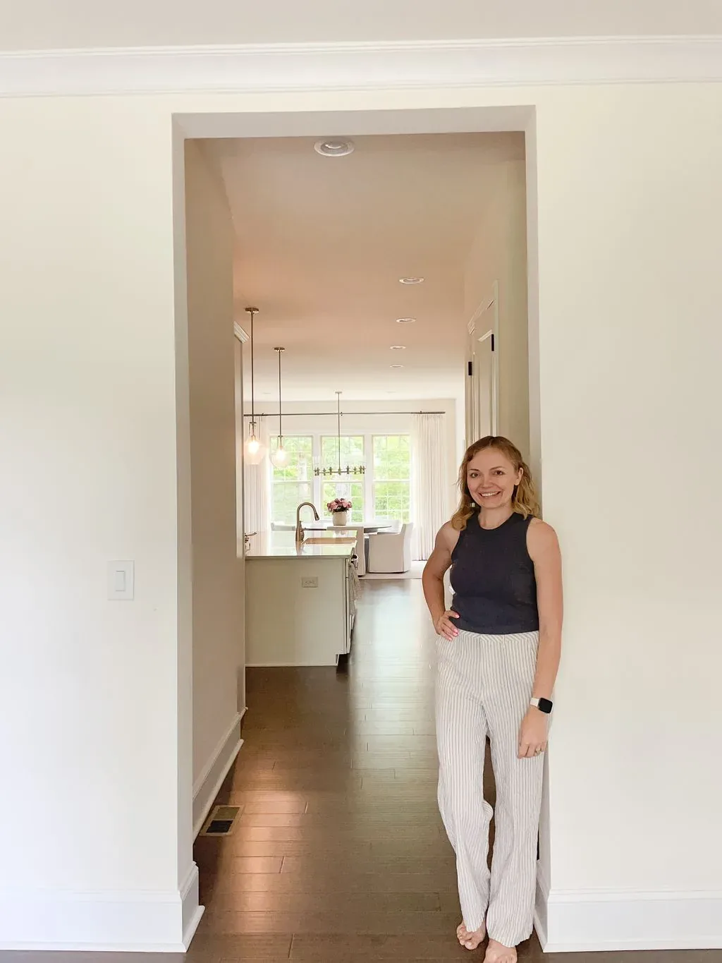 Bright hallway with a considered whole-home palette