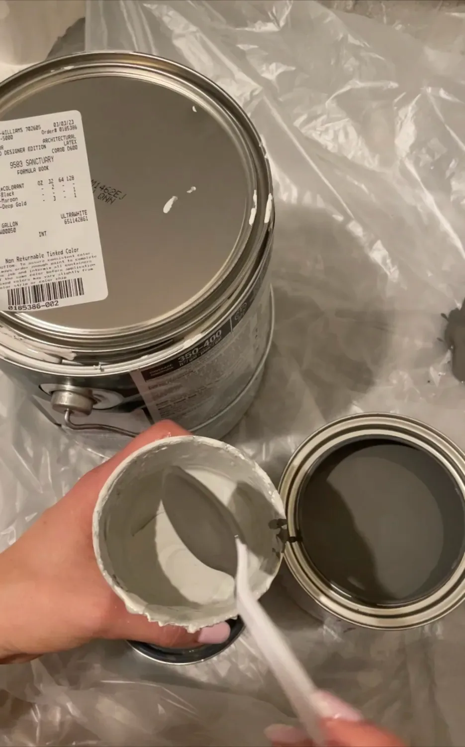 adding dark paint