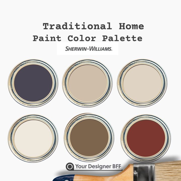 Traditional Home Paint Color Palette 
