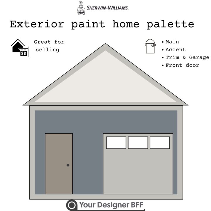 blue gray exterior color palette beige front door