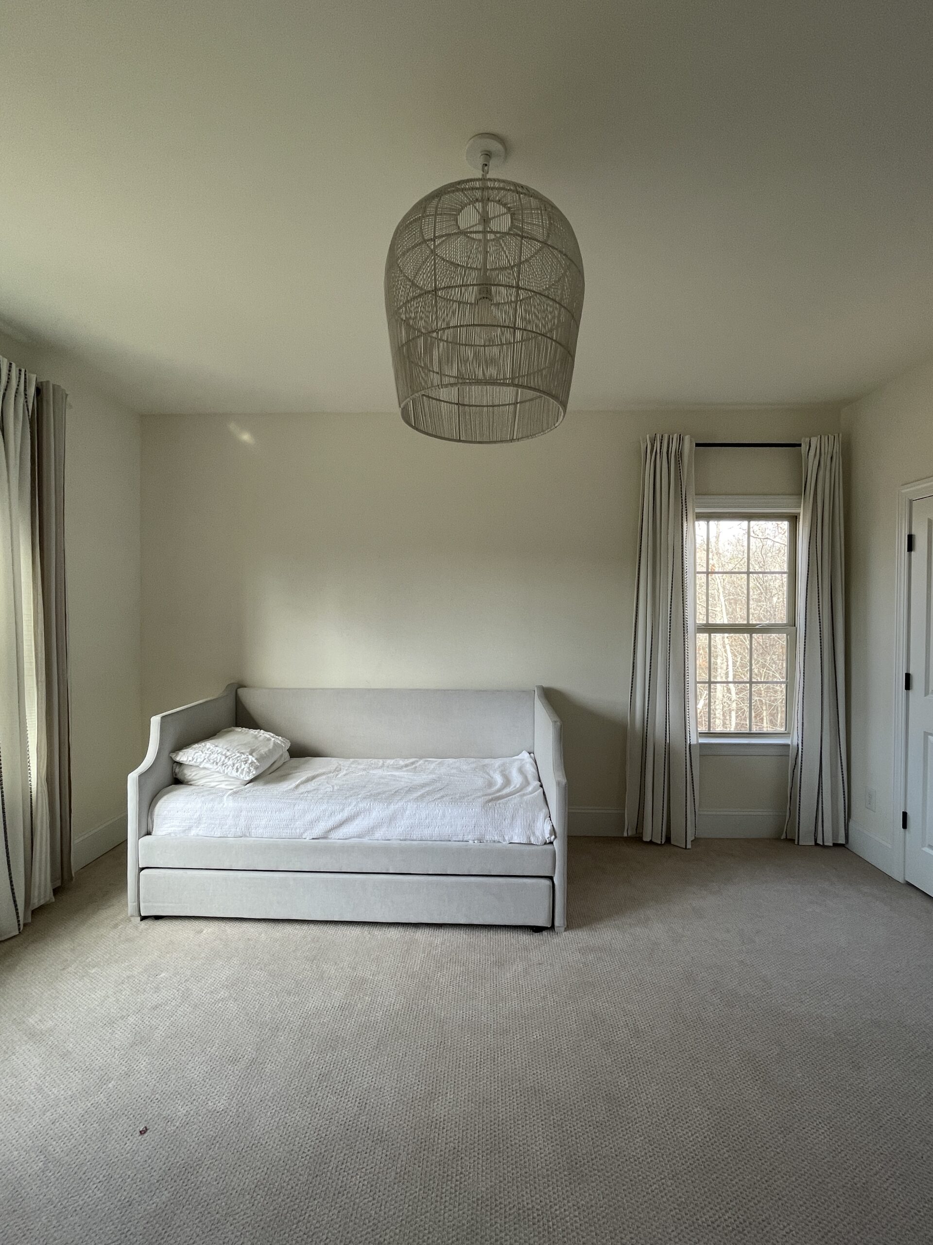 Create a bedroom accent wall using wall molding - Your Designer BFF