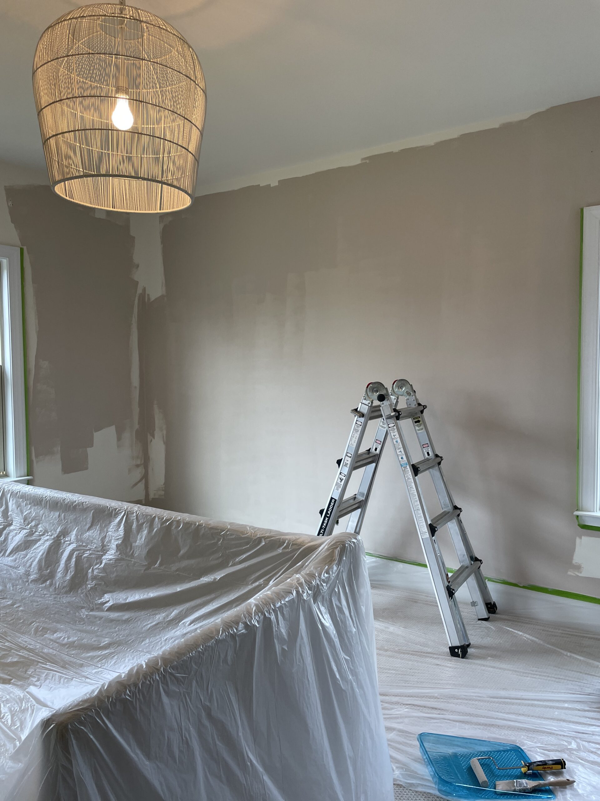Create a bedroom accent wall using wall molding - Your Designer BFF
