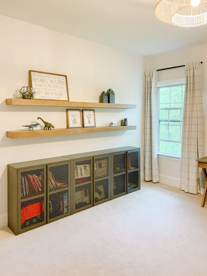 DIY wood floating shelf