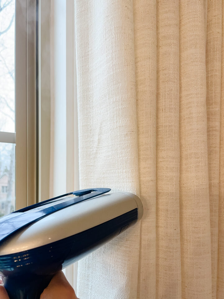 how to steam Pinch Pleat Curtains