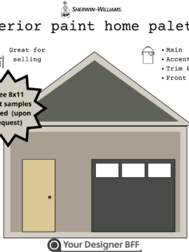 Bright accent door Exterior Paint Scheme