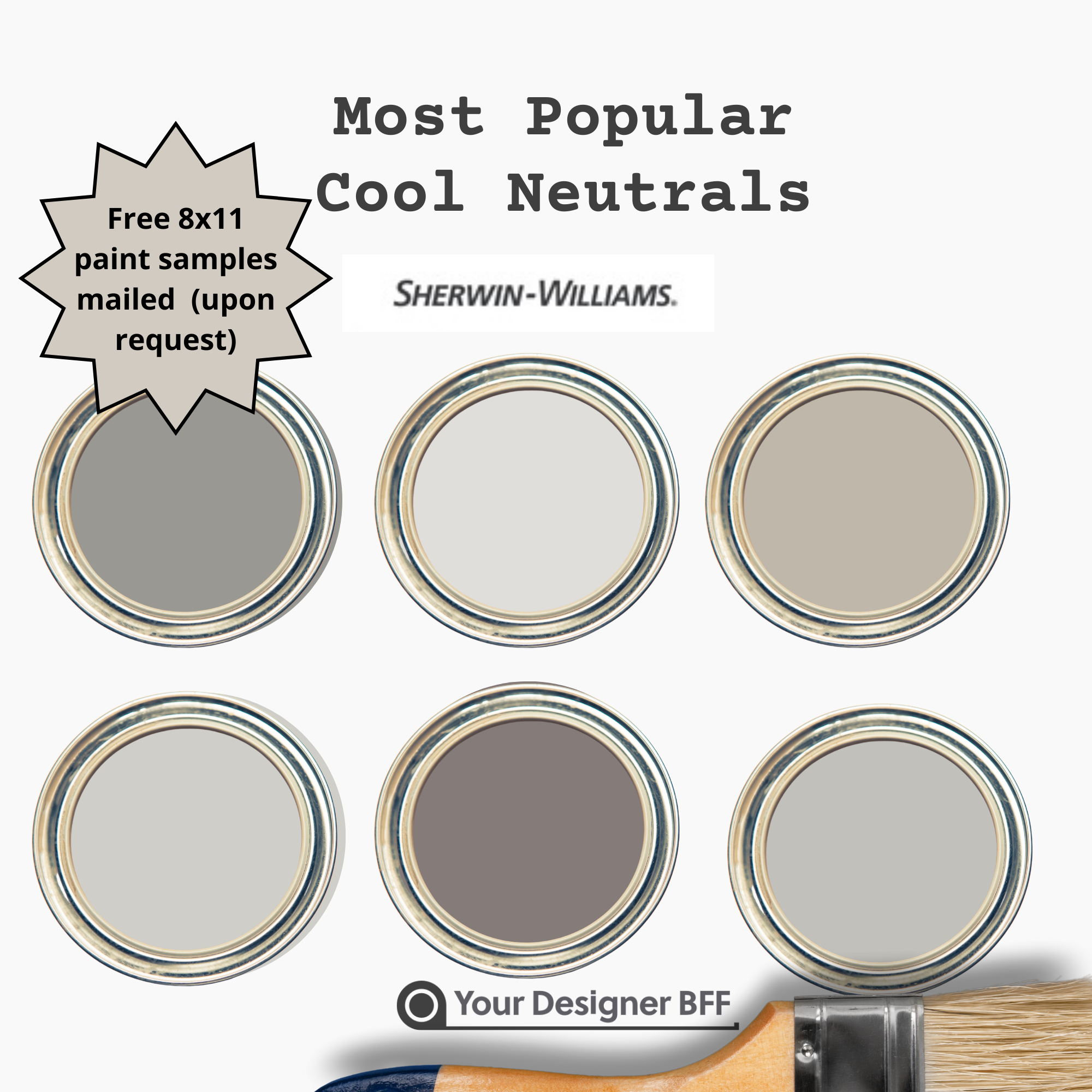 Most Popular Cool Neutrals Palette