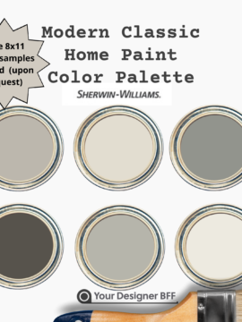 Modern Classic Whole House Color Palette - Sherwin Williams Paint Scheme