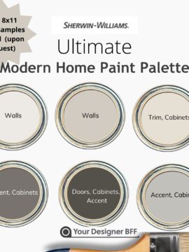 Whole House Modern Warm Neutrals Paint Palette