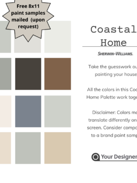 Sophisticated Southern & Coastal Exterior Paint Scheme