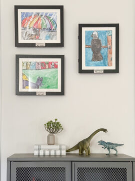 kids art frames